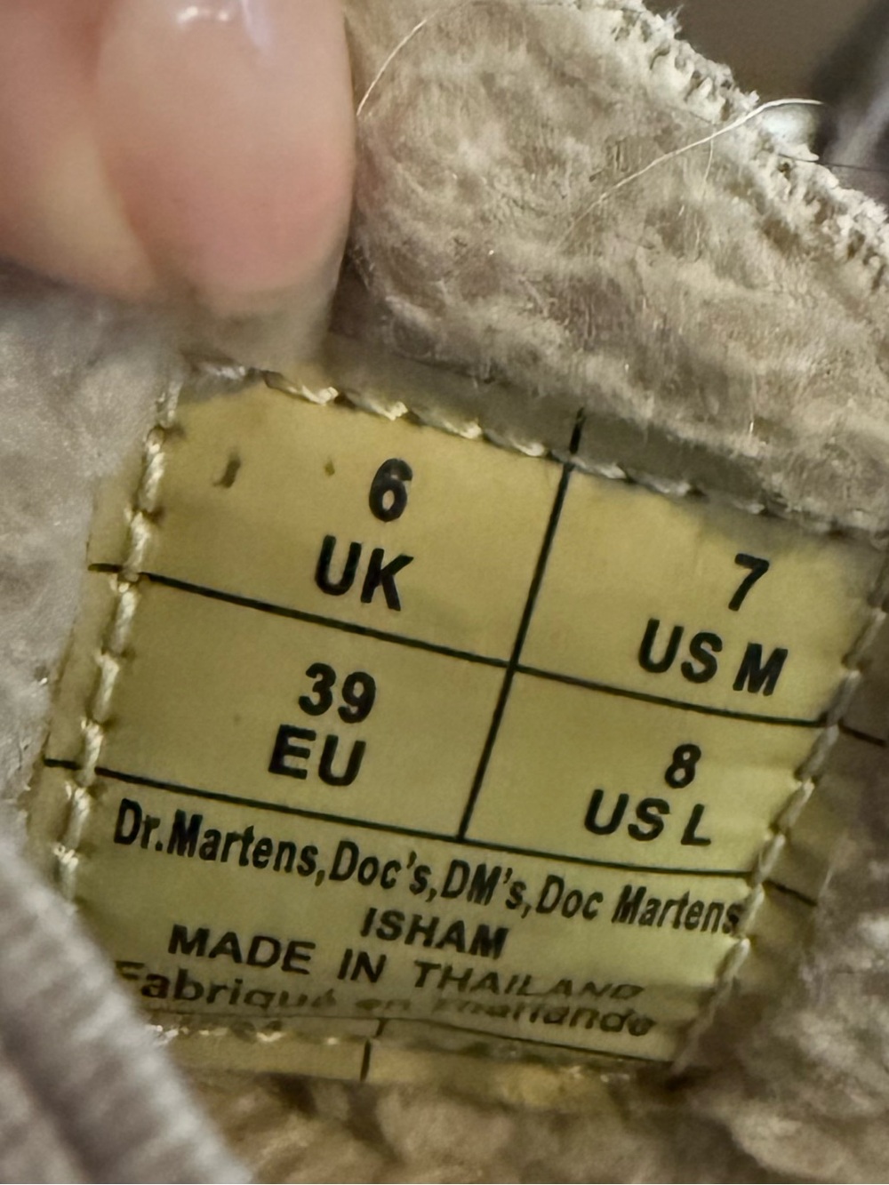 Dr. Martens Beige Suede Slingback Clogs - Picture 7 of 7